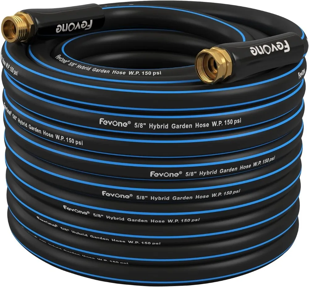 

Garden HoseHeavy Duty Water Hose, Fits Hoses/Pipes of All Replacement/Replaceable Parts, Solid Brass Fittings - No Leak