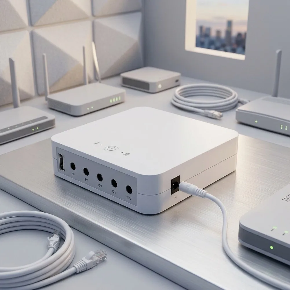 Travel Use -10 C To 40 C UPS Power Supply Intelligent Circuit UPS System Dual Device Power Flame-Retardant Casing