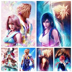 Final Fantasy Game Series Diamond Painting Kits Art Cloud Katana Warrior Of Light Mosaic Cross Stitch Handmade Gift Decor
