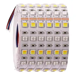 DC12V 24V RGB + CCT Taśma LED SMD 5050 RGBW RGBWW RGB WWA Elastyczna taśma ledowa Taśma linowa Światła dekoracyjne 5M