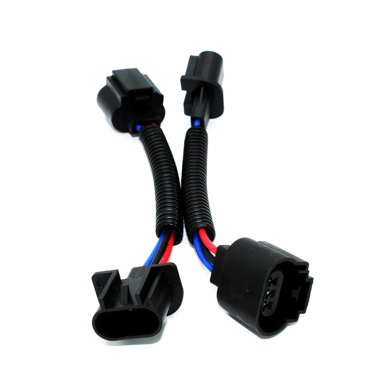 2pcs H13 9008 Extension Wiring Harness For LED Fog Light High/Low Beam Headlamps