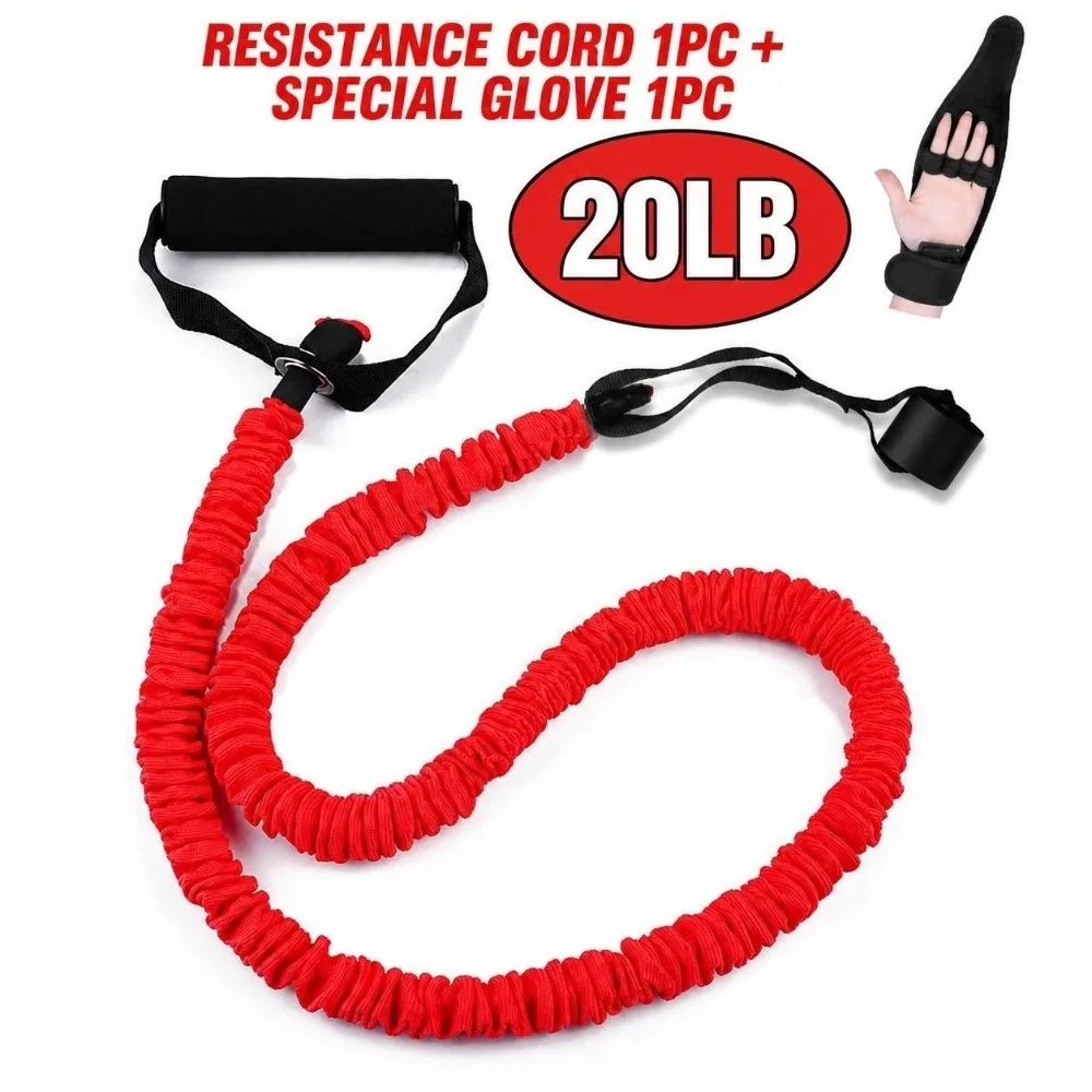 Handheld Door-Anchor Resistance Band Durable 30 Lbs 20 Lbs 10 Lbs Pull Up Resistance Strap Sturdy Elastic
