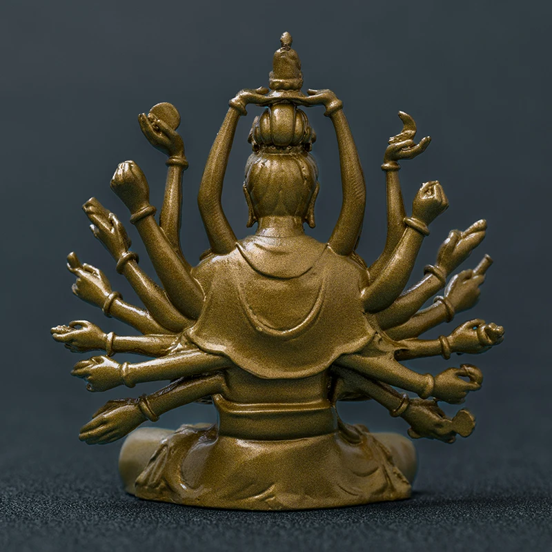 SIMPLE PRACTICE Avalokitesvara Bodhisattva with Thousand Hands and Thousand Eyes exquisite portable Buddha ornament