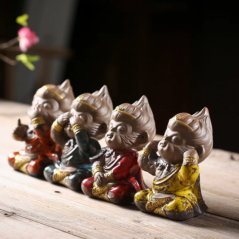 Chinese Ceramic Crafts Creative Ornaments Cute Four 