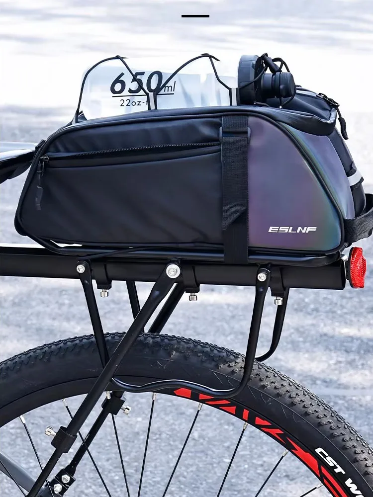 AliExpress NONE Large Capacity Reflective Bicycle Pannier Bag - Rainproof Bike Rear Cargo Bag for Mountain Bike Trunk Carrier