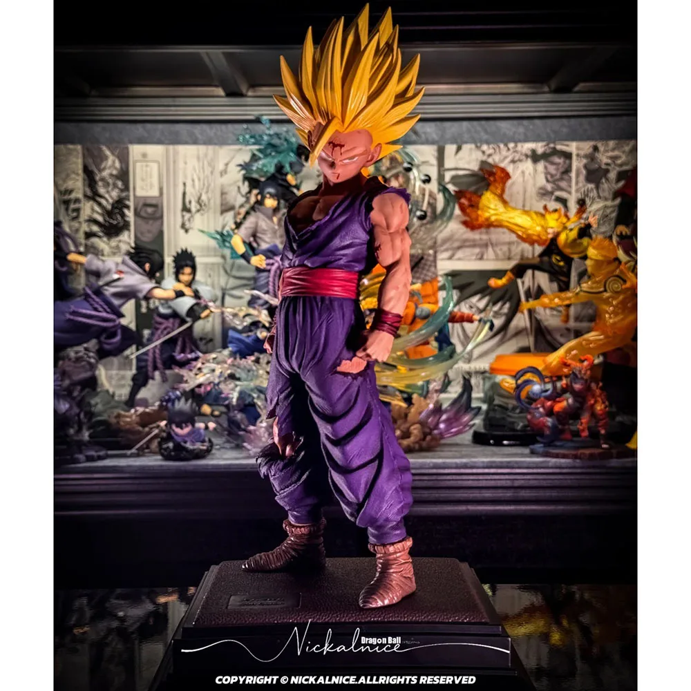 

Фигурка Гохана Супер Сайяна 2 из Dragon Ball Z с эффектом повреждений от битвы, коллекционная аниме-статуэтка из ПВХ, декор для рабочего стола, подарок для фанатов аниме