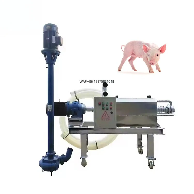 

Professional Stainless Steel Chicken Manure Dryer Durable Cow Manure Separator Poultry Waste Processor