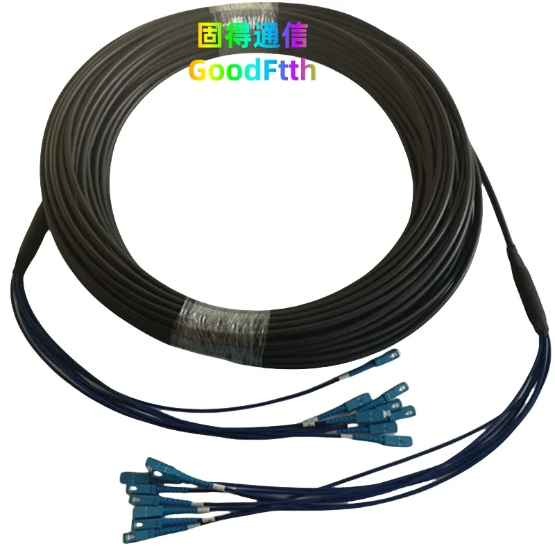 Armored Tactical Patch Cord SC-SC UPC SM 8 Core Fiber 1m 2m 3m 5m 6m 8m 10m 15m 20m 25m TPU GoodFtth