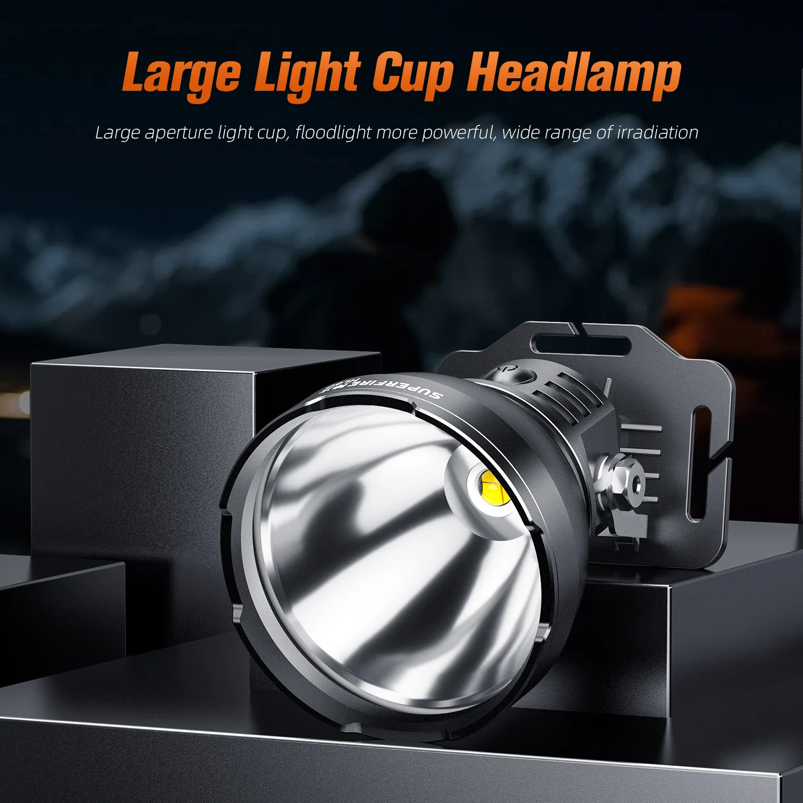 SUPERFIRE HL60 XHP90 Super Bright USB C Rechargeable Headlamp Portable Headlight 21700 for Fishing Camping Head Flashlight