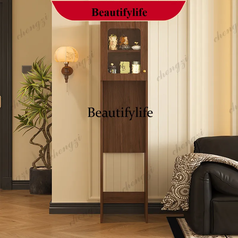 Solid wood floor to the wall tea bar machine dining side cabinet middle antique tea cabinet drinking machine upper cabinet P182