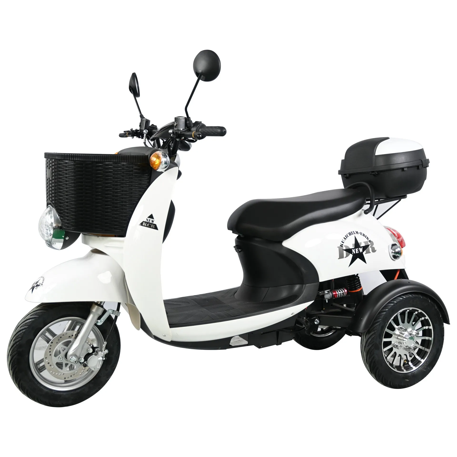 

Electric Tricycle Open New Model Elderly Mobility Vehicle Long-range Battery-powered Tricycle 1000W Motor 200kg Load Capacity