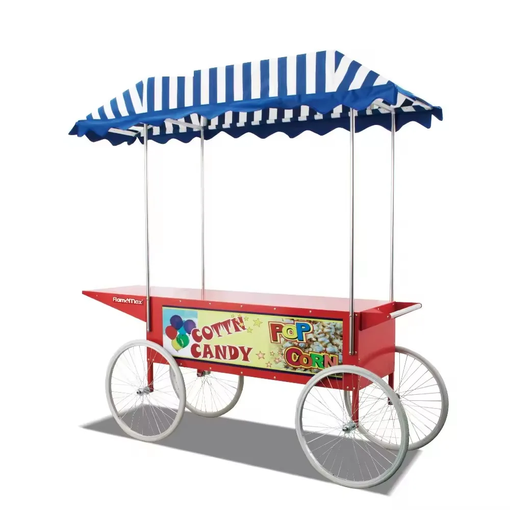 Multifunctional mobile popcorn car dealer sugar cotton machine