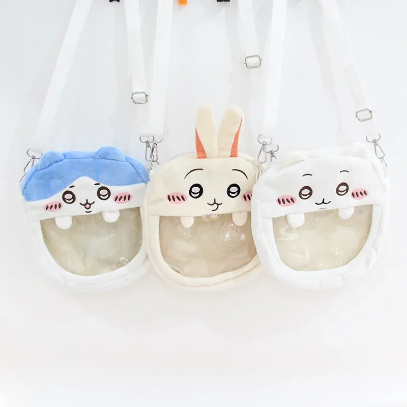 Japanese Kawaii Bag hachiware usagi  Women Cartoon Plush Shoulder Bags Women Crossbody Bags Neck Purse Bag Satchel Feminina