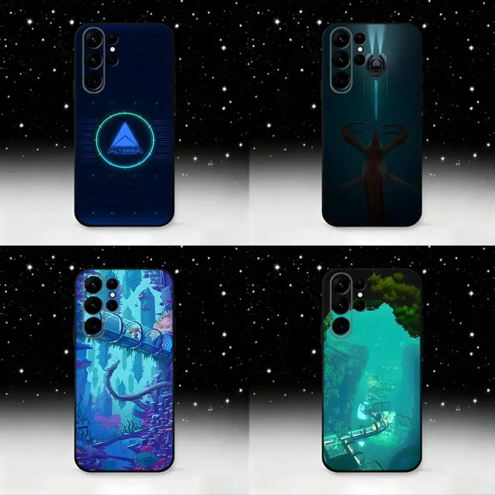 

B-Below Zero Subnauticas Phone Case For Samsung S25,S24 Ultra,S20,S30 plus,S22 plus,S23,S30 Ultra 5G Silicone Black Shell