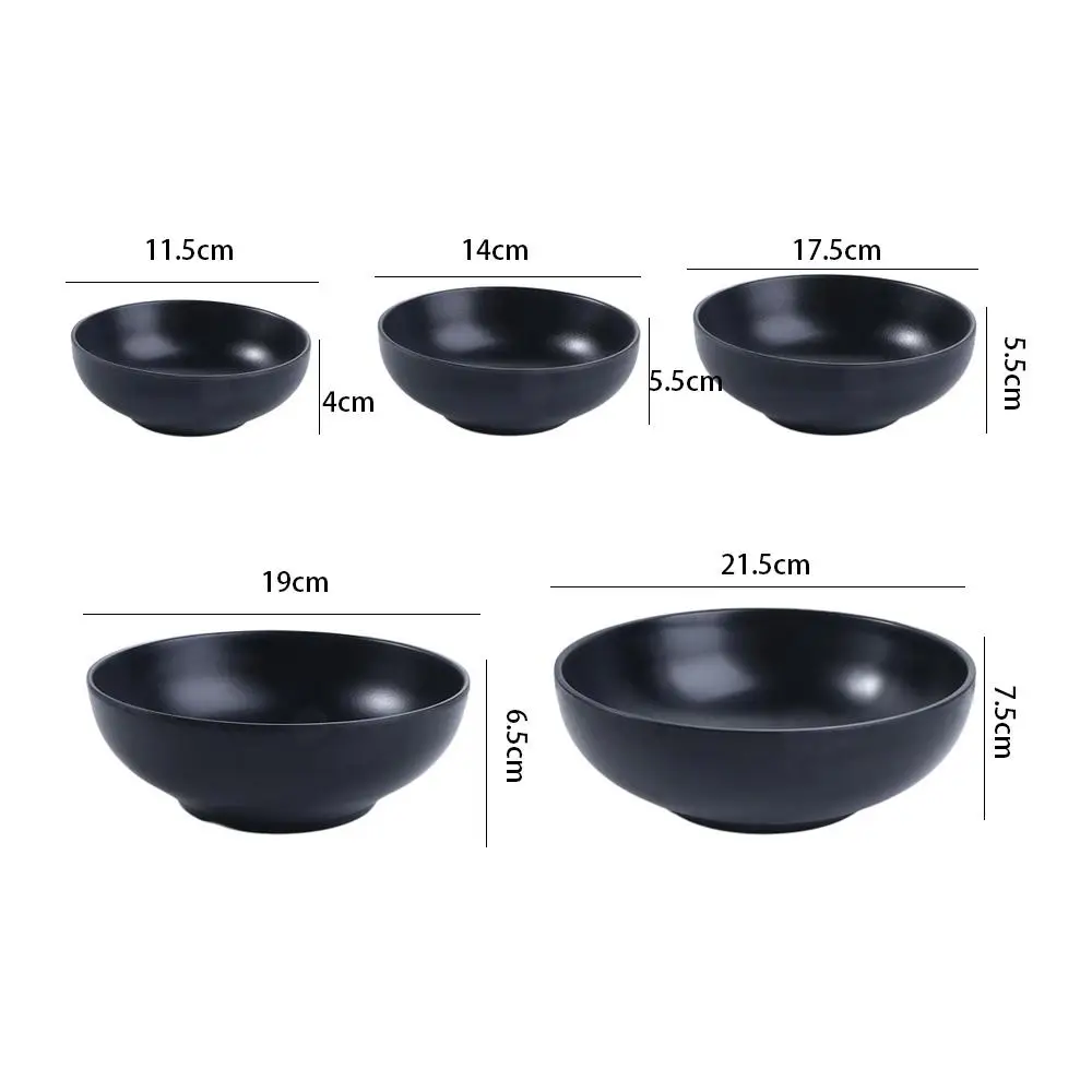 1 PCS Easy Cleaning Ramen Bowl Creative Imitation Porcelain Dull Polish Soup Bowls Durable Food Container