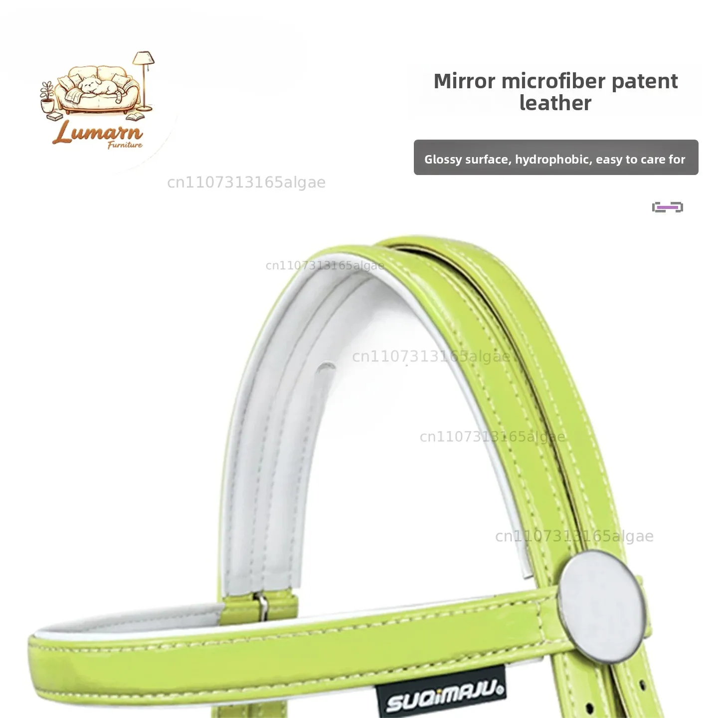Mirror microfiber patent leather reins, cold-resistant and waterproof, British equestrian reins patent leather microfiber reins