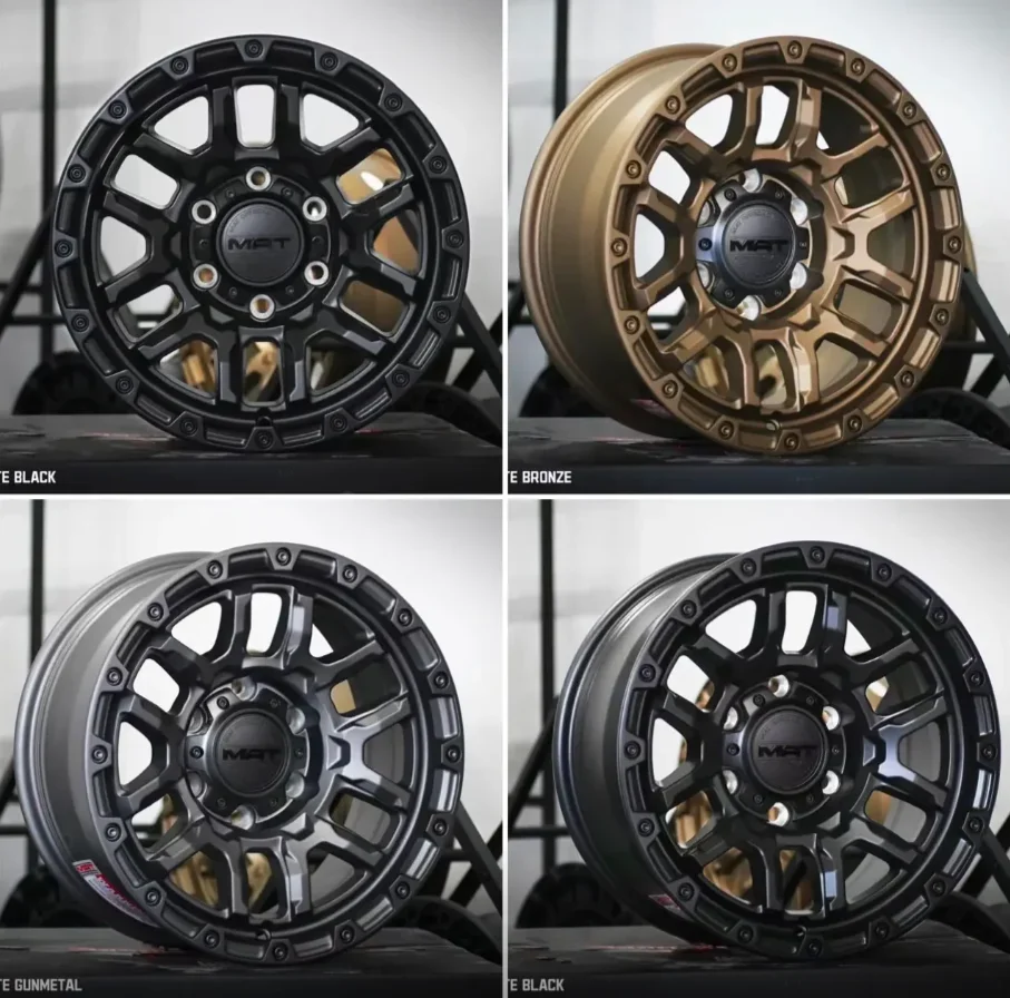 factory direct price in stock  16 17 18 19 20  inch MAT off road rims muti-spoke alloy wheel rims 4x4 mags  wheel hub