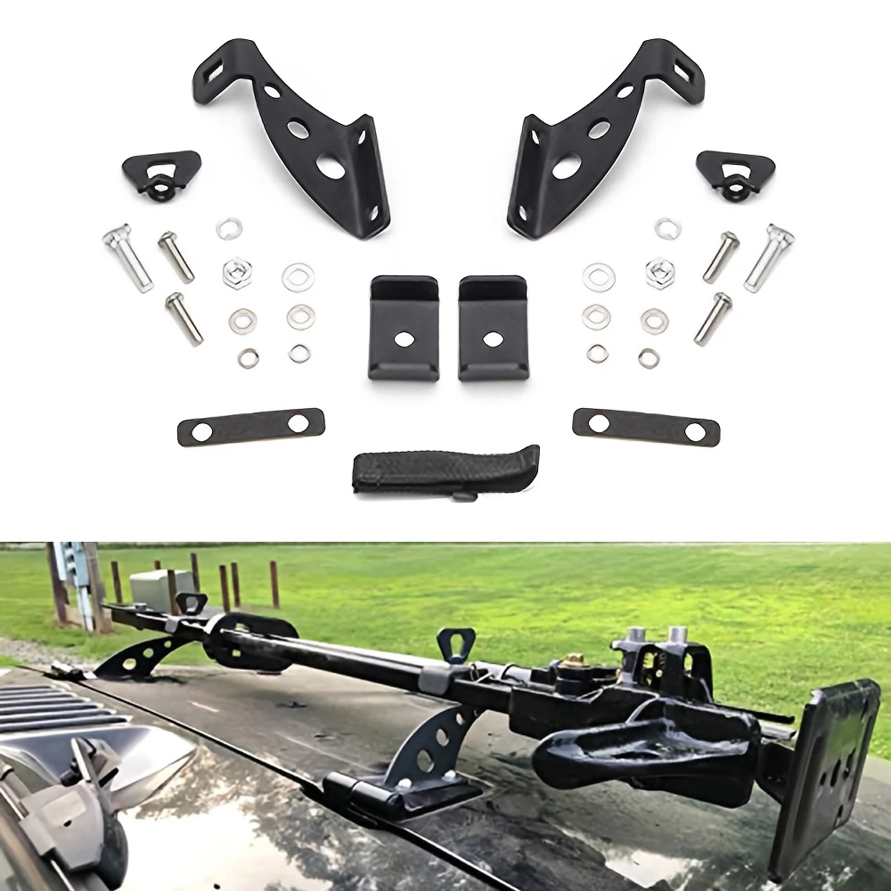 

Jack Mount Hood Hinge For Jeep Wrangler JK Black Door Hinge Bracket For Jeep Wrangler JL JKU 2007-2024 2023 2022