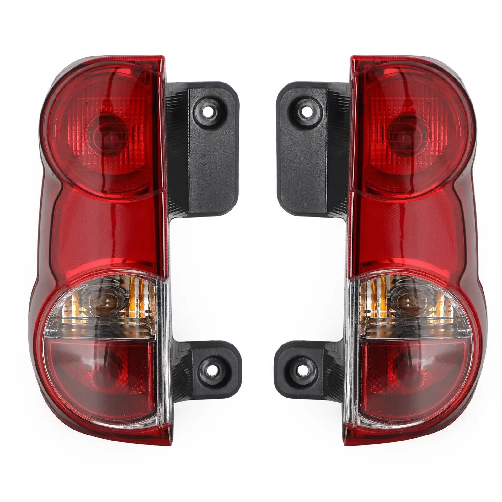 Left+Right Tail Light Rear Lamp Clear Red Lens For Nissan NV200 2013-18 D1