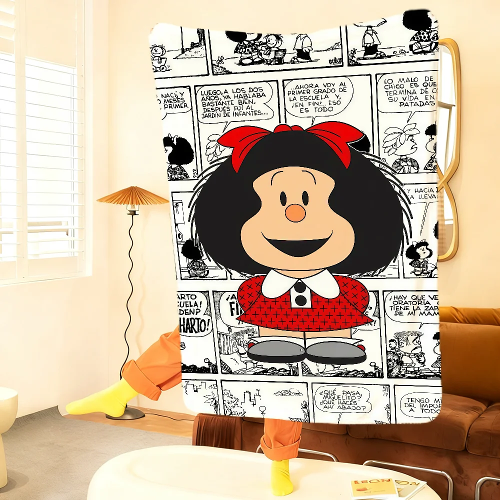 M-Mafalda-A Art Blanket Throw Super Cosy Plush Living Room Sofa Couch Childish Birthday Gifts