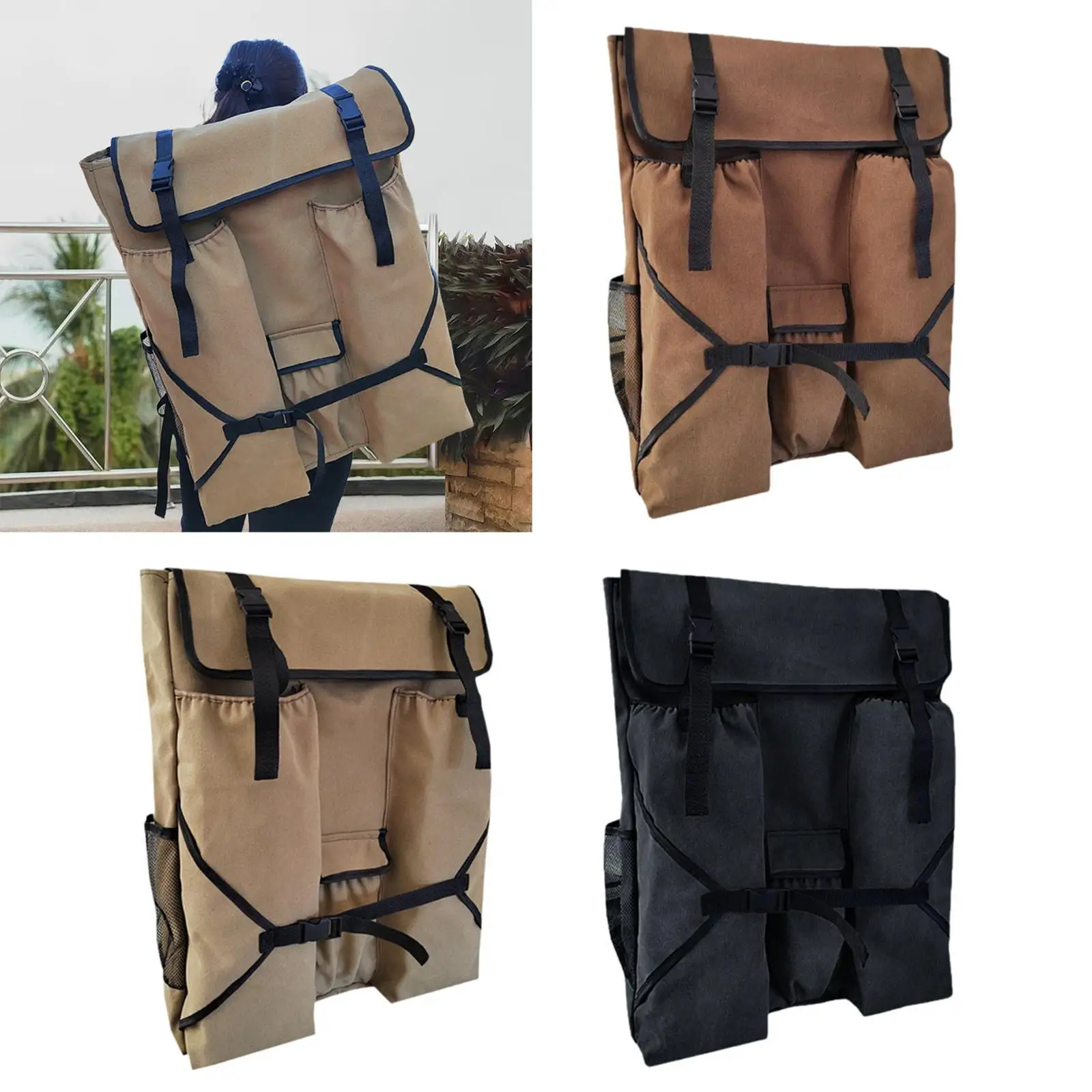 Art Artwork Case Organizer Backpack Water-resistant Drawing Pad Bag Sketchpad Art Backpack for Artist Interviews Students