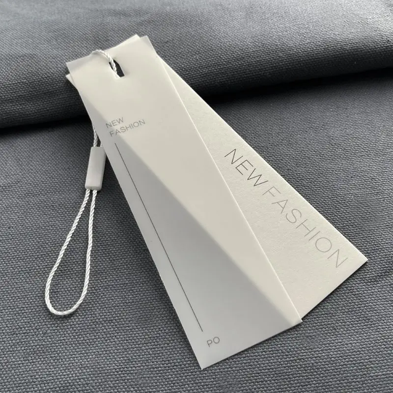 100 sets of universal stock semi transparent special paper high-end hanging clothes and women\'s clothing labels