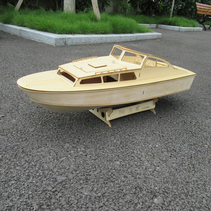 Assembled ship model kit wooden handmade ship model 760 Daweimin ship board pieces DIY yacht kit