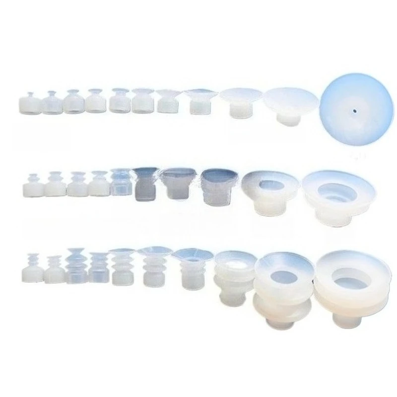 Silicone Vacuum Suction Cup,Robot Pneumatic Suction Nozzle, S1/S2/S3 Type, 4/6/8/10/12/15/20/25/30/40/50mm, Replacement
