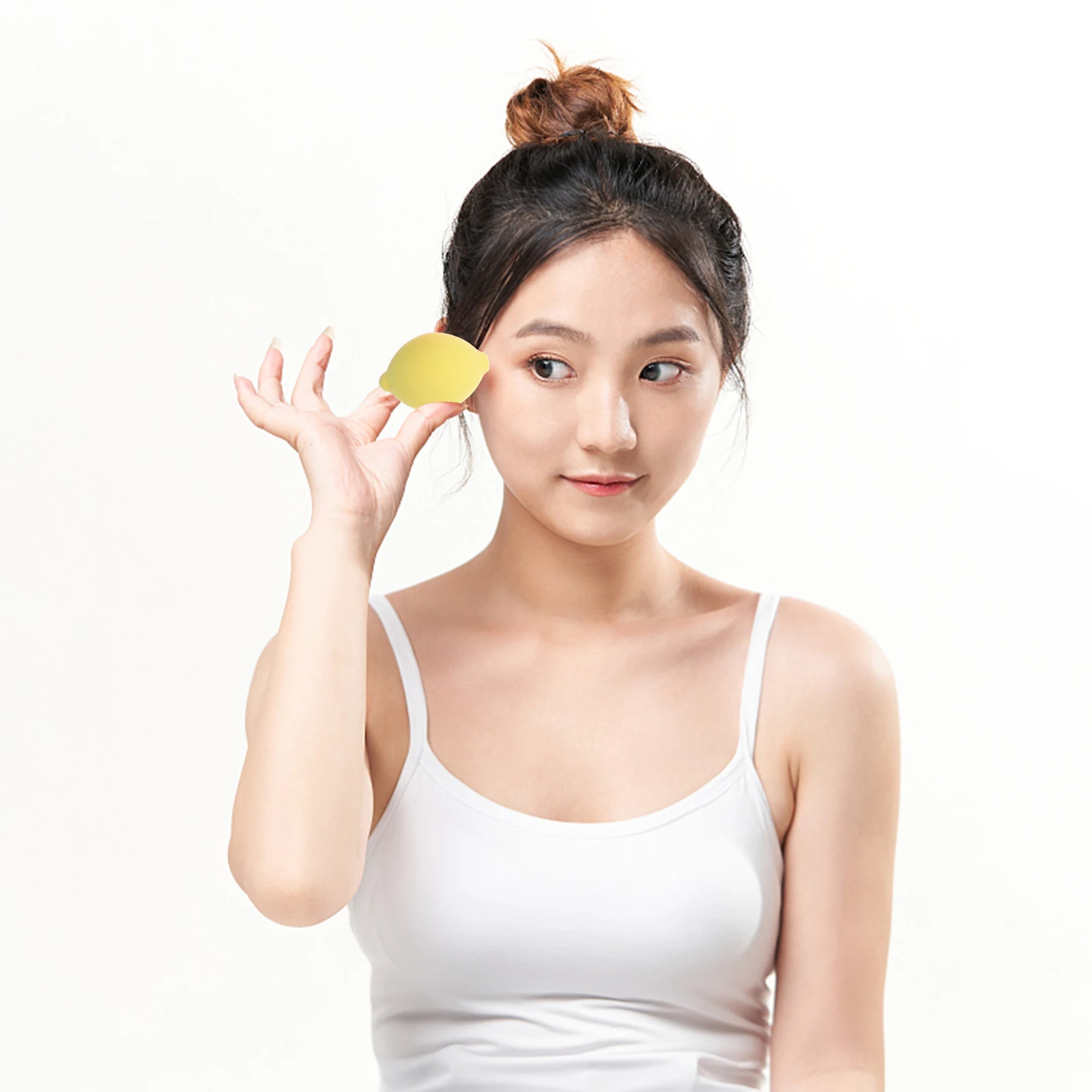 4 pièces fruits beauté éponge maquillage Mini éponges citron doux hydrophile Non-latex poudre pour le visage bouffée cosmétiques outils femmes maquillage