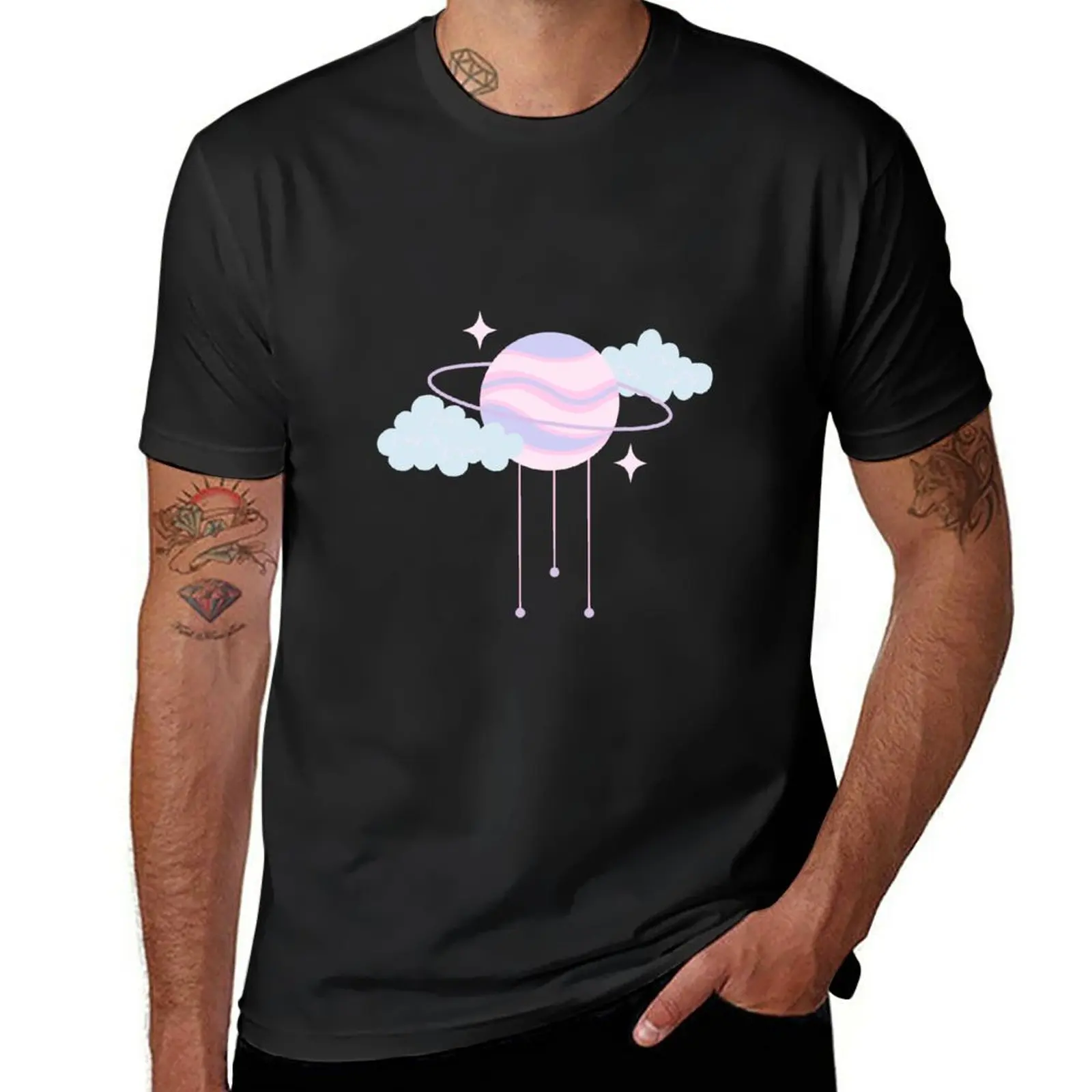 

New Space pink T-Shirt heavyweight t shirts boys t shirts mens t shirts