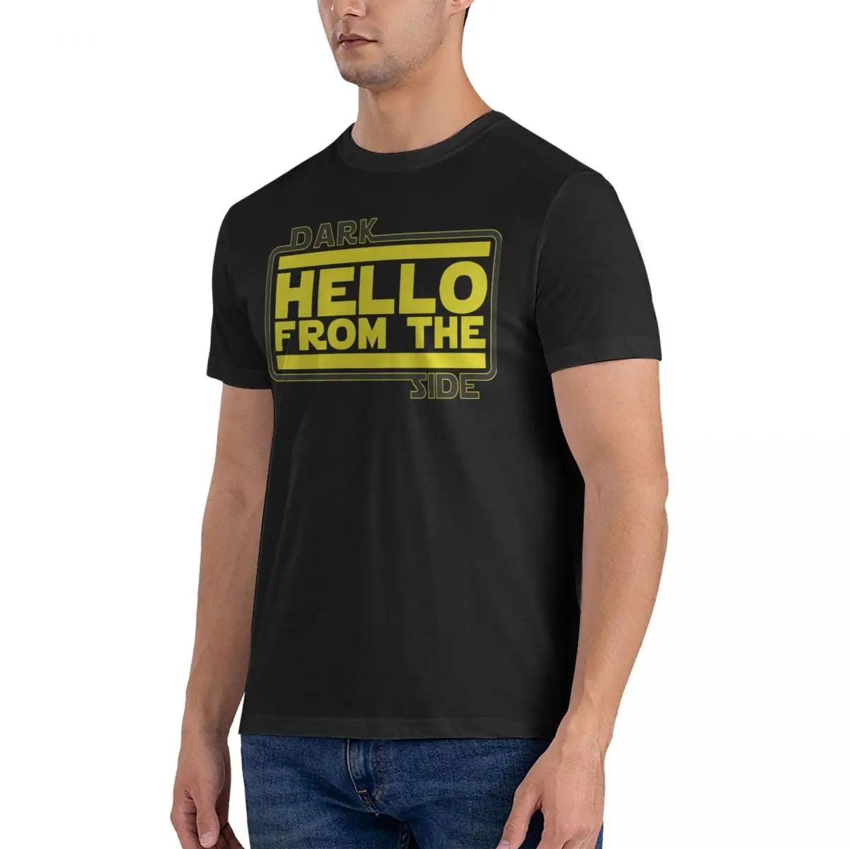 Hello (From The Dark Side) Tri-Blend T-Shirts for Men Adeles Crazy Cotton Tee Shirt O Neck Short Sleeve T Shirt Present Clothing