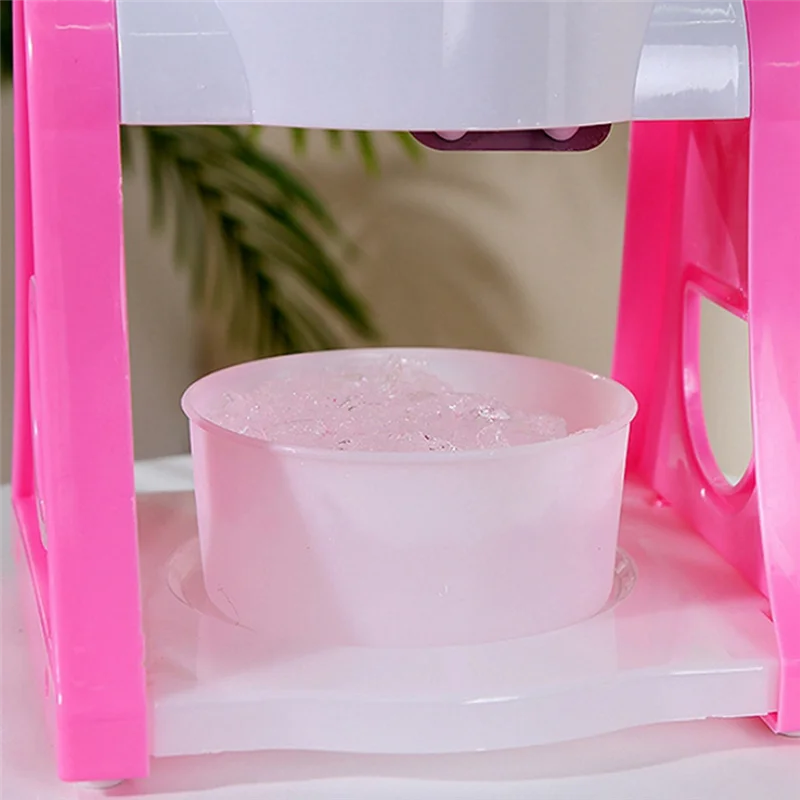 

ELEG-Ice Shaver Manual Hand Crank Shaved Mini Portable Picnic Snow Cone Machine Smoothie Ice Machine Mini Ice Shaver