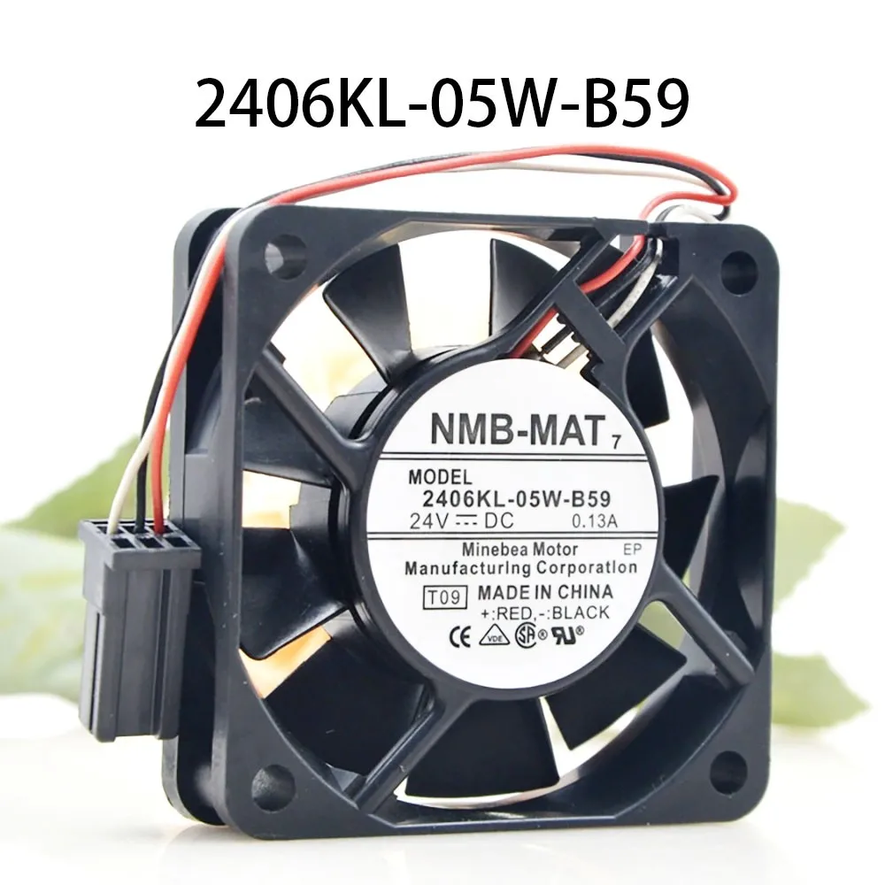 

For new NMB energy efficient housing, cooling fan, DC 24V 0.13A 60 * 60 * 15mm 2406KL-05W-B59-