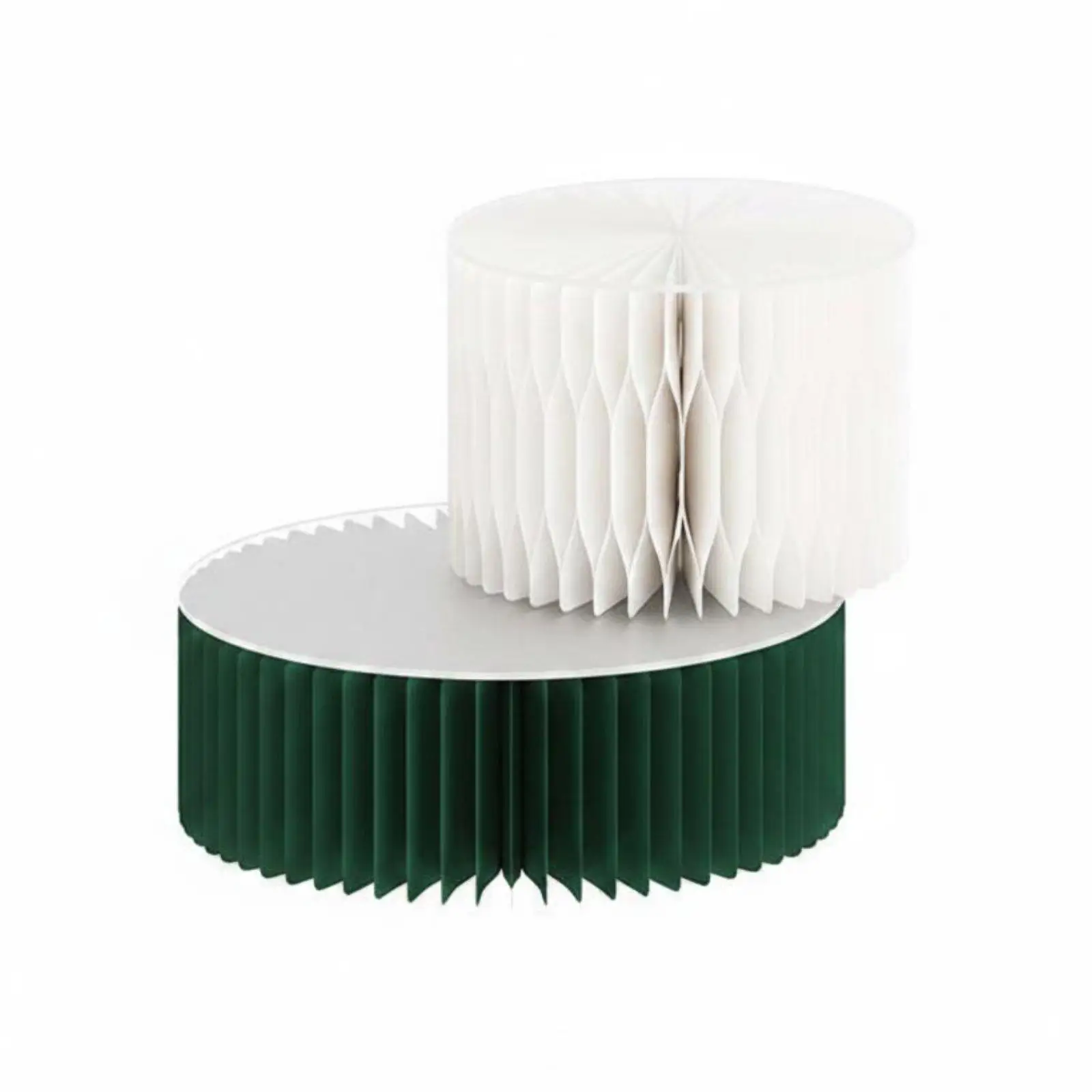 Quick Assembly Kraft Paper Display Stand for Acrylic Showcase Risers for Jewelry and Small Decor Exhibits
