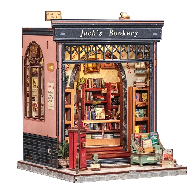 

CuteBee 2025 New Style Book Nook Miniature CWGC209 Puzzle Toys Diy Miniature House Diy Book Nook