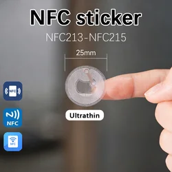 NFC 215 Programmable Google Review Acrylic Stickers Card NFC Station Table 13.56Mhz Waterproof NFC Stand Google Review Card 213