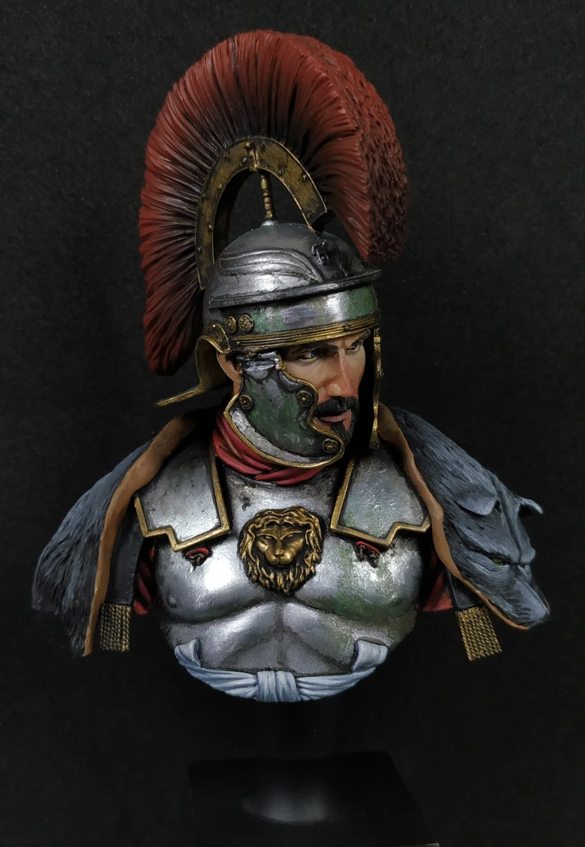 Resin model kit Roman generals 2 Collectible Unassembled Sculpture for Hobbyists