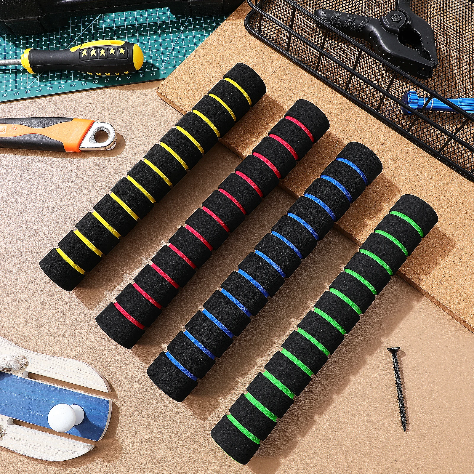 

4 Pairs Anti Slip Cover For Kayaks Sponge Oar Grips Hand Professional Paddle Grips Kayak Accessories Sponge Paddle Grips Non