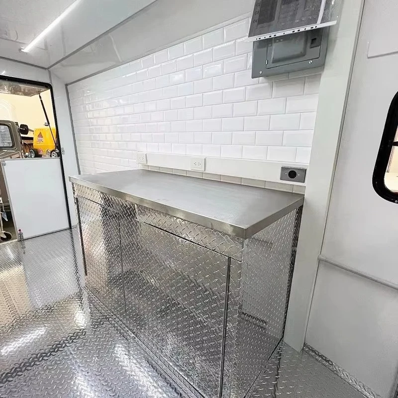 FOODLINE Road Legal Mobile Food Trailer Lockable Storage Cabinet Safe Ingredient Storage For Cross-city Vendors
