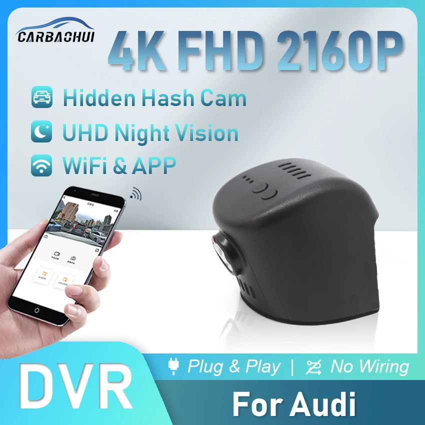 

4K Car DVR Dash Cam Camera Wifi Video Recorder For Audi A1 A3 A4 A5 A6 A7 A8 Q3 Q5 Q7 RS3 RS4 RS5 RS7 TT B5 B6 B7 B8 B9 DashCam