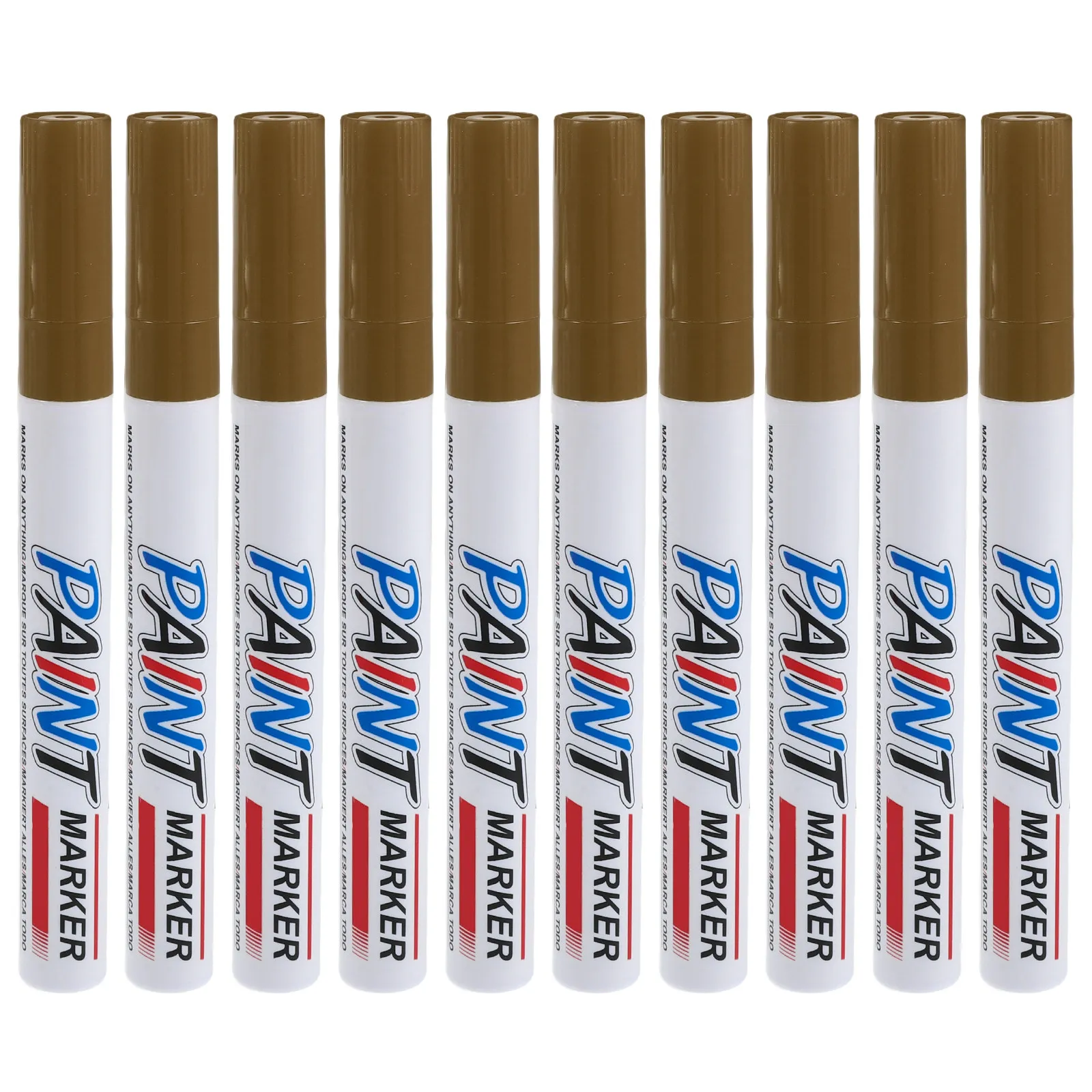 10Pcs Tombstone Marker Pen Oil Based Paint Permanent Windproof Waterproof Headstone Restoration Pen for Granite Marble Rock