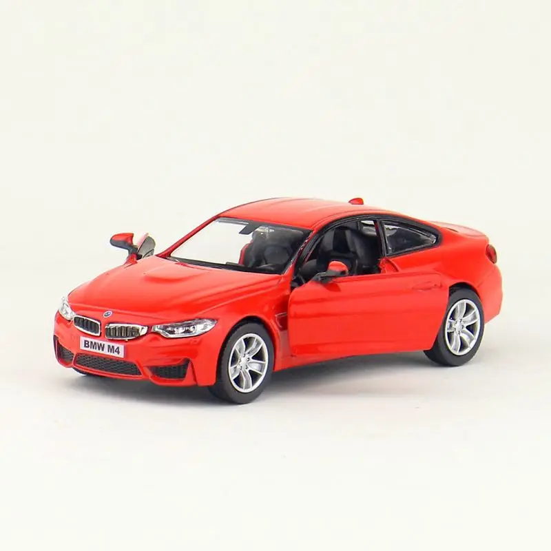 Escala sedán M4 1:36, aleación de Metal fundido a presión, colección de vehículos en miniatura, regalo de Navidad, juguete para niños