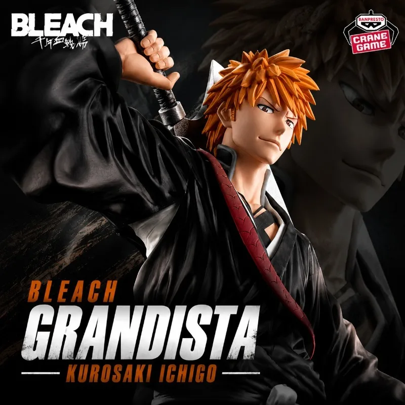 Offizielle Bandai Bleach Anime Ichigo Kurosaki PVC-Actionfigur Sammlerstück Grandista Modell Ausstellungsstück Desktop-Dekoration
