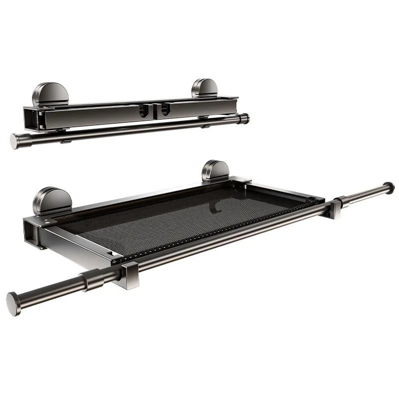 

Складная сушилка для одежды на присосках, невидимая телескопическая вешалка-штанга для балкона, органайзер для белья в помещении, для одеял