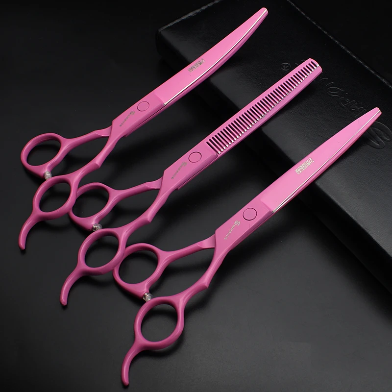 7-inch genuine hair clippers, professional hair salon hair clippers, thinning hair, flat teeth, and bangs cutting tools.