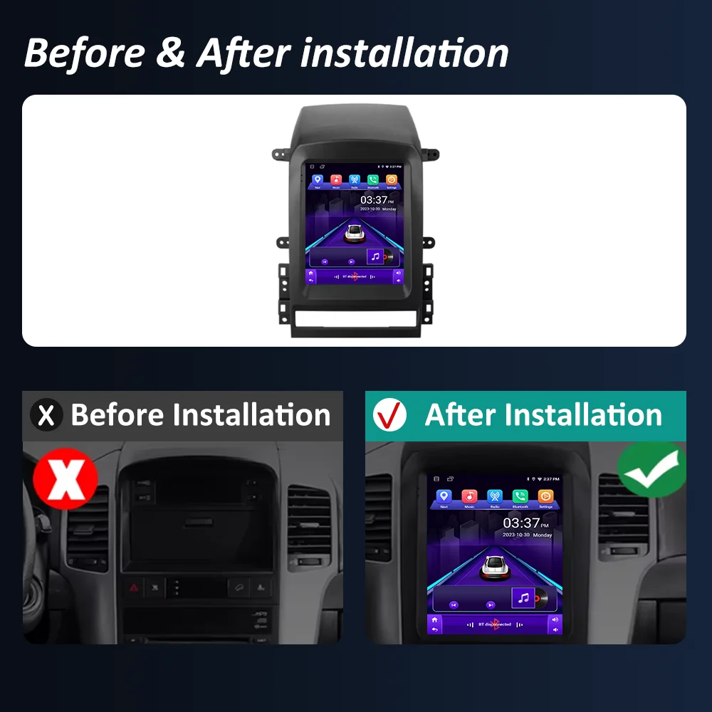 9.7 inch Car Radio for Chevrolet Captiva 2006 -2012 Android OS Multimedia 4G GPS Navigation Stereo DSP Carplay No 2Din Player
