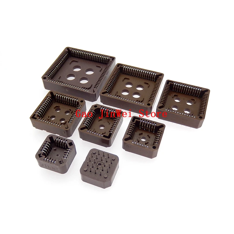 5PCS DIP PLCC SOCKET ADAPTER IC Block 32P 44P 52P 68P 84P PLCC32 PLCC44 PLCC52 PLCC68 PLCC84 32/44/52/68 Pin