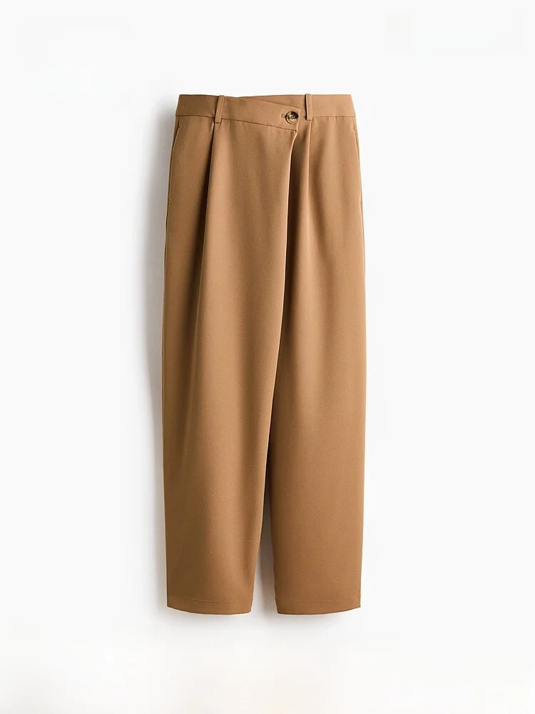 

Новые женские брюки-кюлоты H&M 322865 с высокой талией, прямые, классические, для женщин