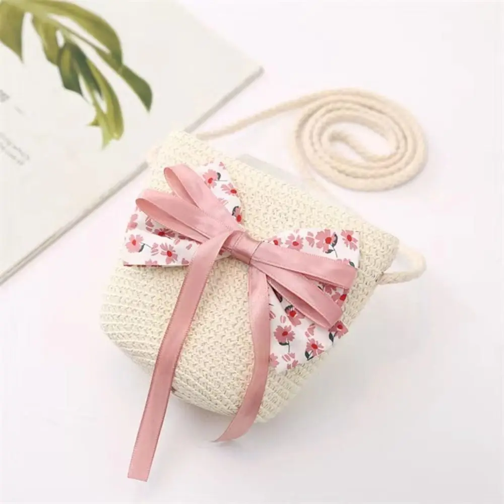 Kids Girls Summer Sun Hat Straw Hat Bag Fashion Children Sunscreen For Girls Cool Hat Handbag Cute Breathable Baby Accessories