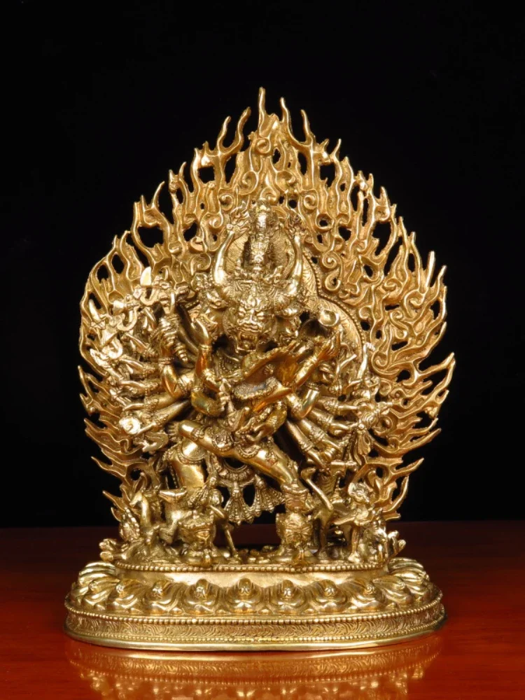 Home Gifts Chinese Handicrafts Decoration Pure Copper Daweide Vajra Buddha Home Worship To Ward Off Evil Feng Shui Figurines